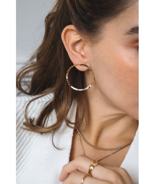 Boucles d'oreilles Alice L en linge