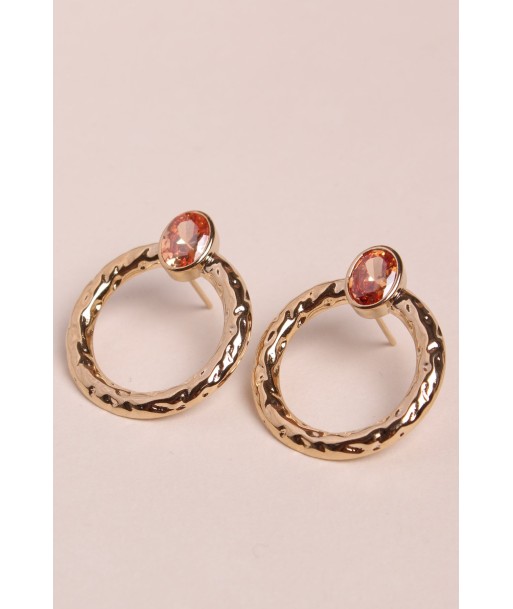 Boucles d'oreilles Alexis champagne sur le site 